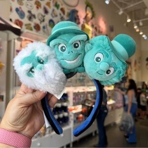 Plush Character Headband - Blue and White